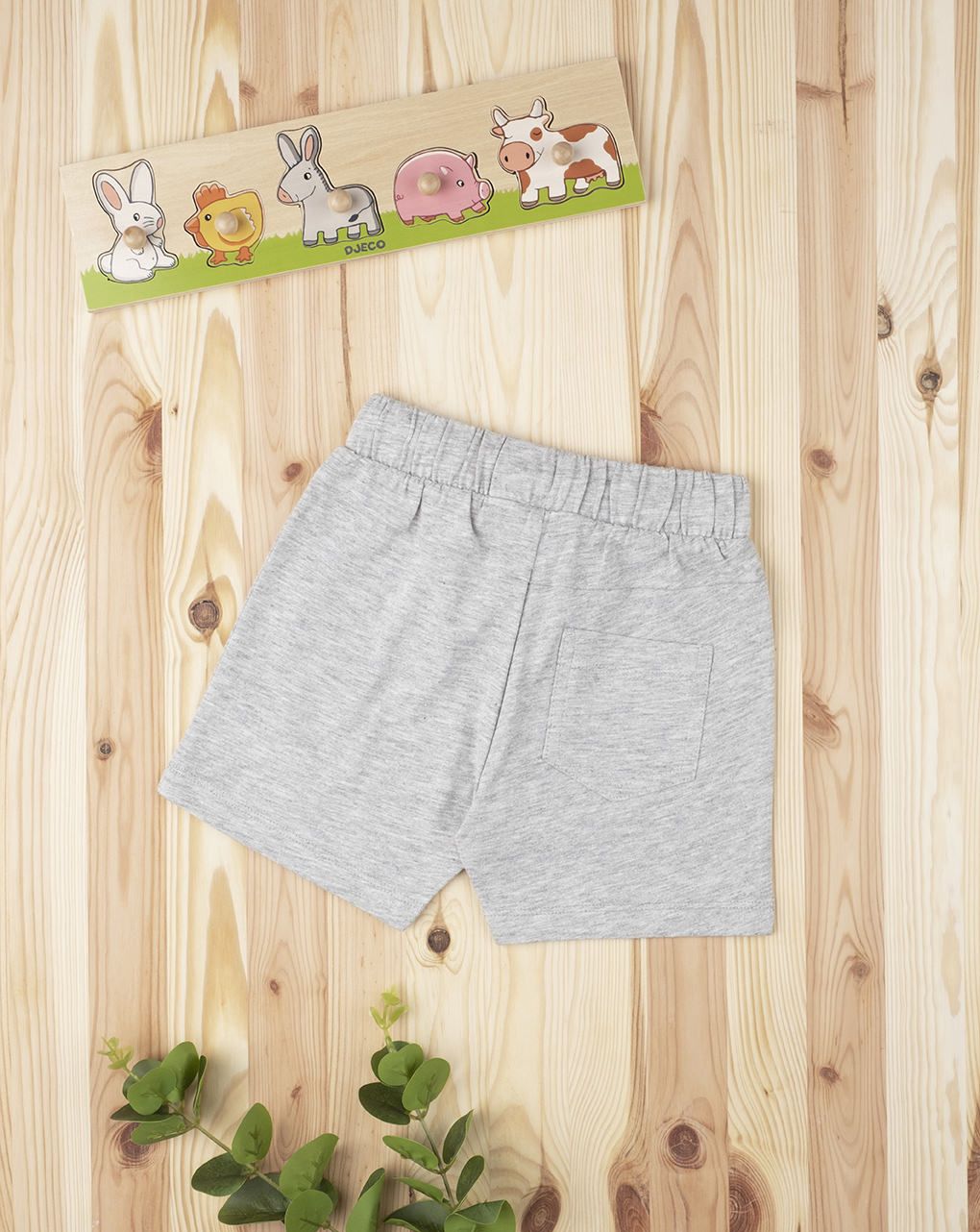 βρεφικό σορτσάκι γκρι για αγόρι - Prénatal