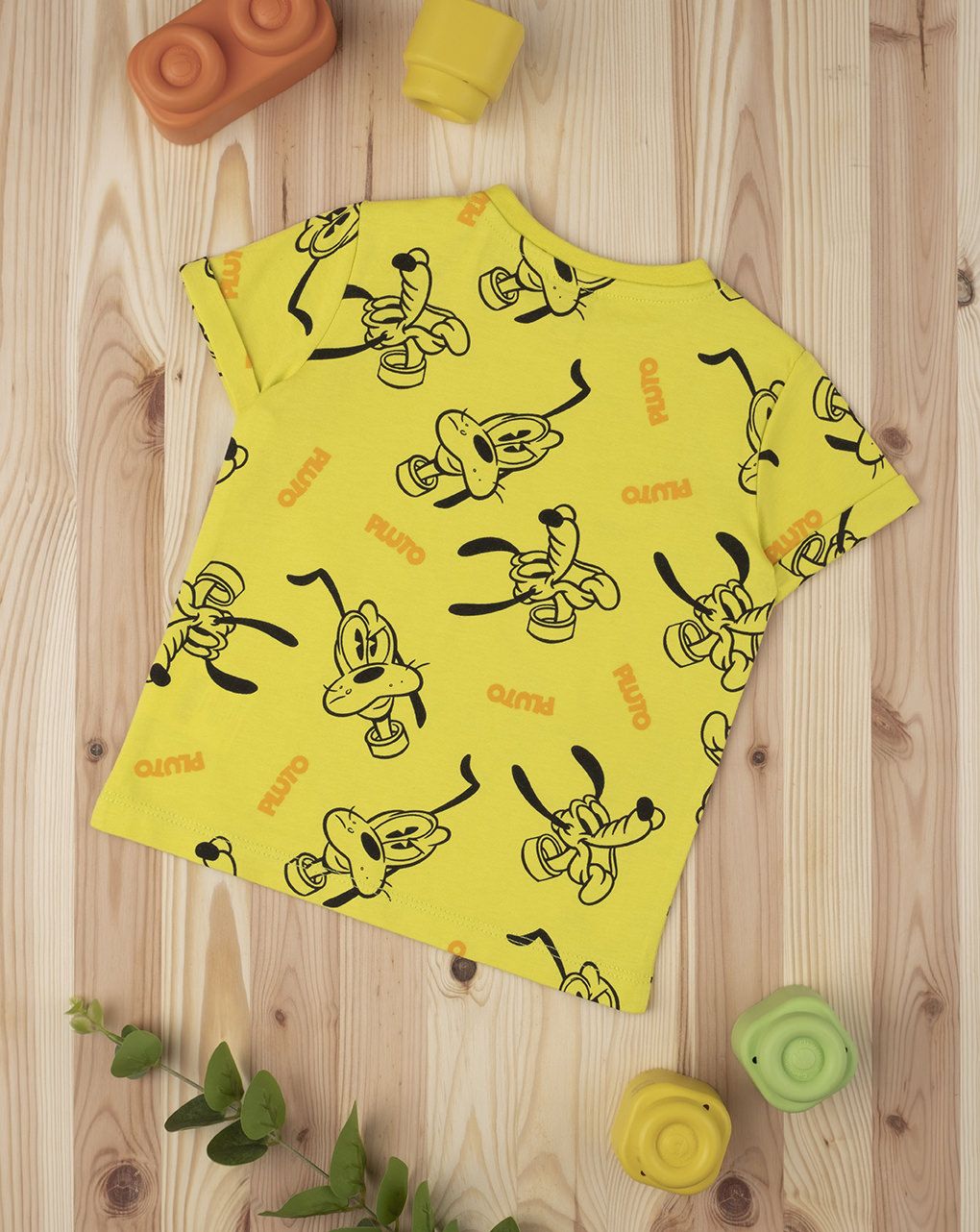 βρεφικό t-shirt κίτρινο με τον pluto για αγόρι - Prénatal