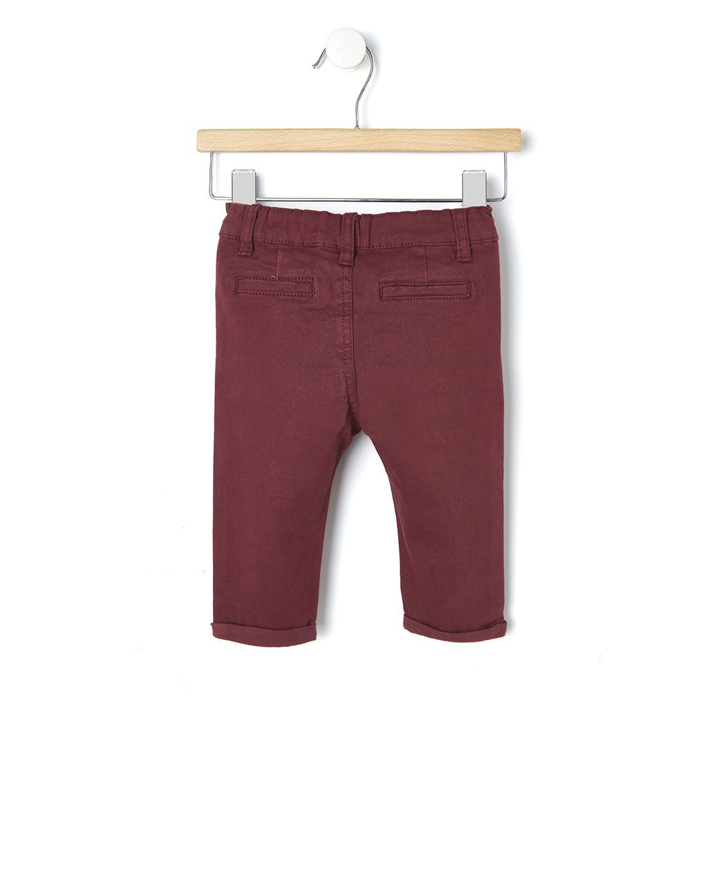 παντελόνι μπορντό twill stretch για αγόρι - Prénatal
