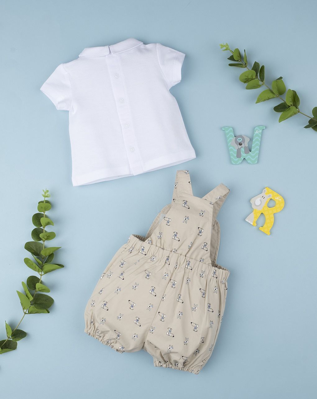 βρεφικό σετ t-shirt και σαλοπέτα για αγόρι - Prénatal