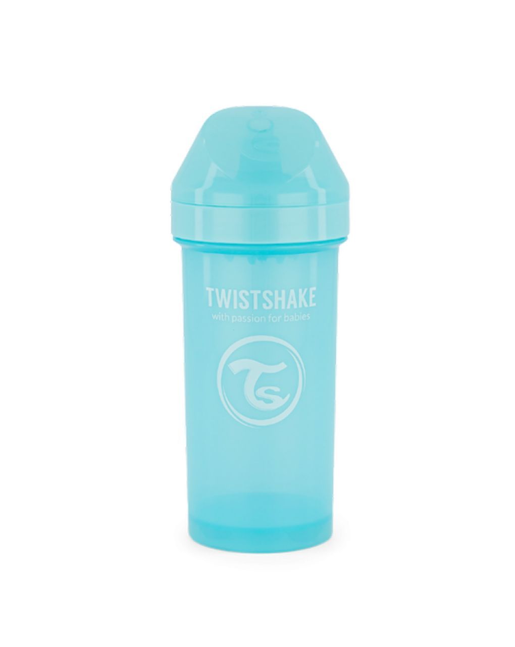 Twistshake παγούρι kid cup 360ml με μίξερ φρούτων 12m+ pastel blue 32-08-78280
