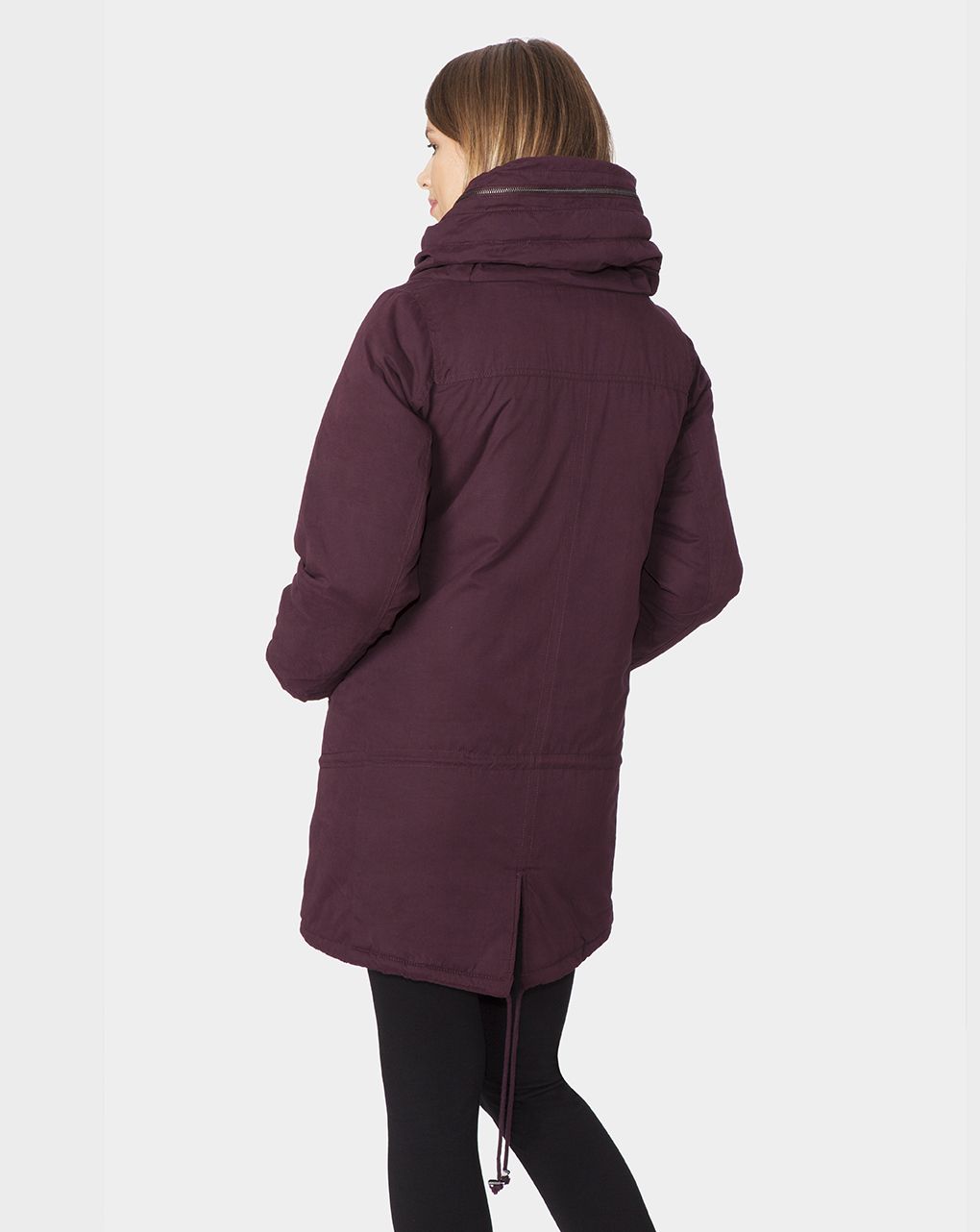 γυναικείο μπουφάν εγκύου μπορντό - Prénatal