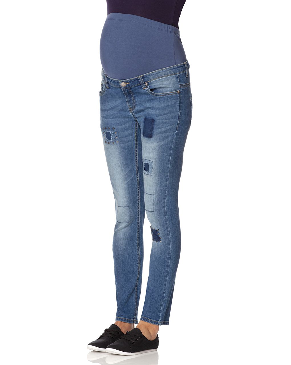 γυναικείο παντελόνι denim με τρουκς - Prénatal