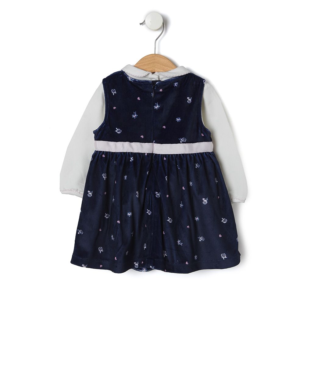 σετ 3 τεμαχίων με αμάνικο φόρεμα, body και πλεκτό ζακετάκι για κορίτσι - Prénatal