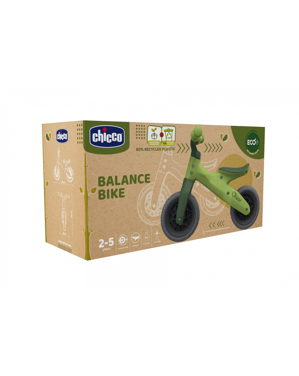Chicco ποδηλατάκι ισορροπίας eco+ green hopper z01-11055-00 - Chicco