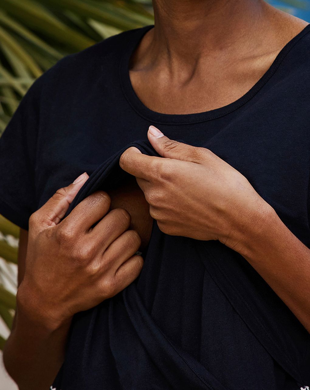 γυναικείο φόρεμα εγκυμοσύνης/θηλασμού μαύρο - Prénatal