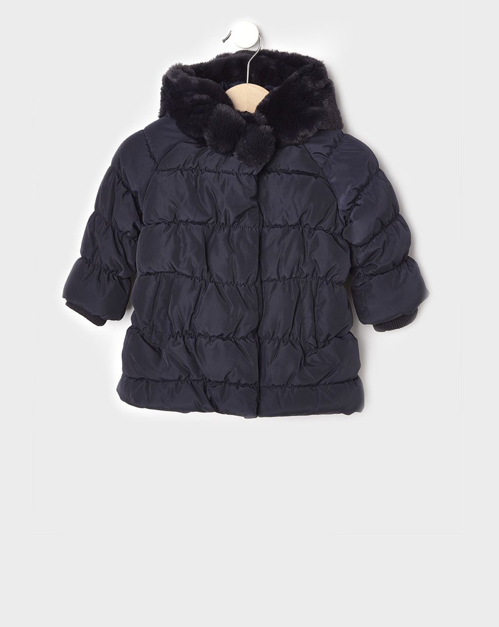 μπουφάν με κουκούλα μπλε για κορίτσι