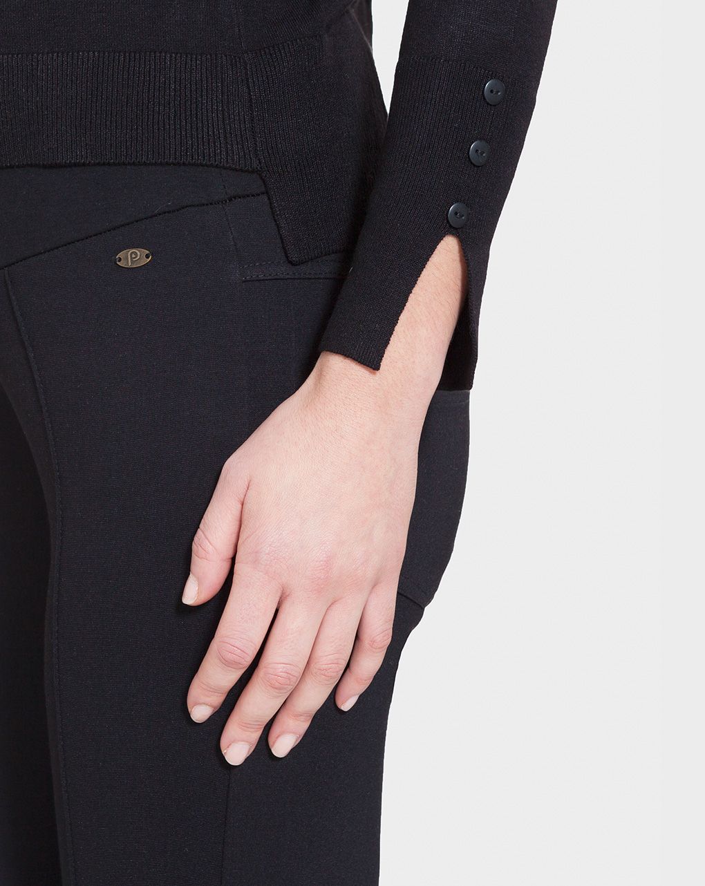 γυναικεία ζακέτα με κουμπιά μαύρη - Prénatal