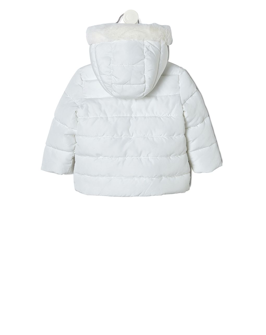 μπουφανάκι με κουκούλα λευκό για κορίτσι - Prénatal