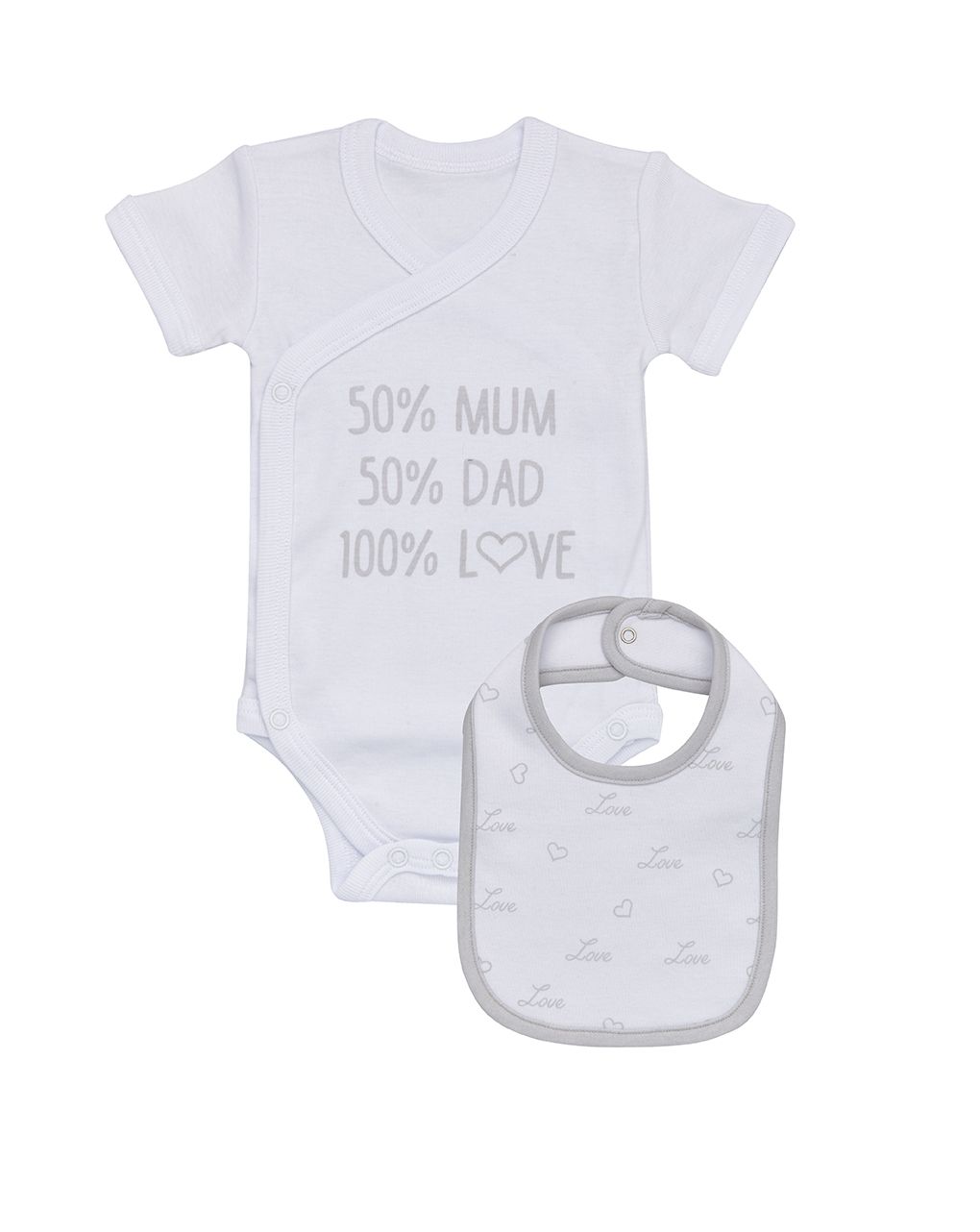 σετ κορμάκι και σαλιάρα unisex - Prénatal