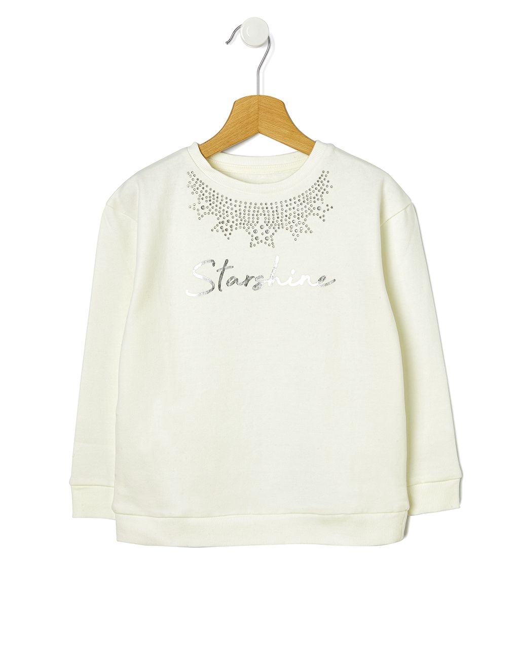 μπλουζάκι φούτερ με παγιέτες για κορίτσι - Prénatal