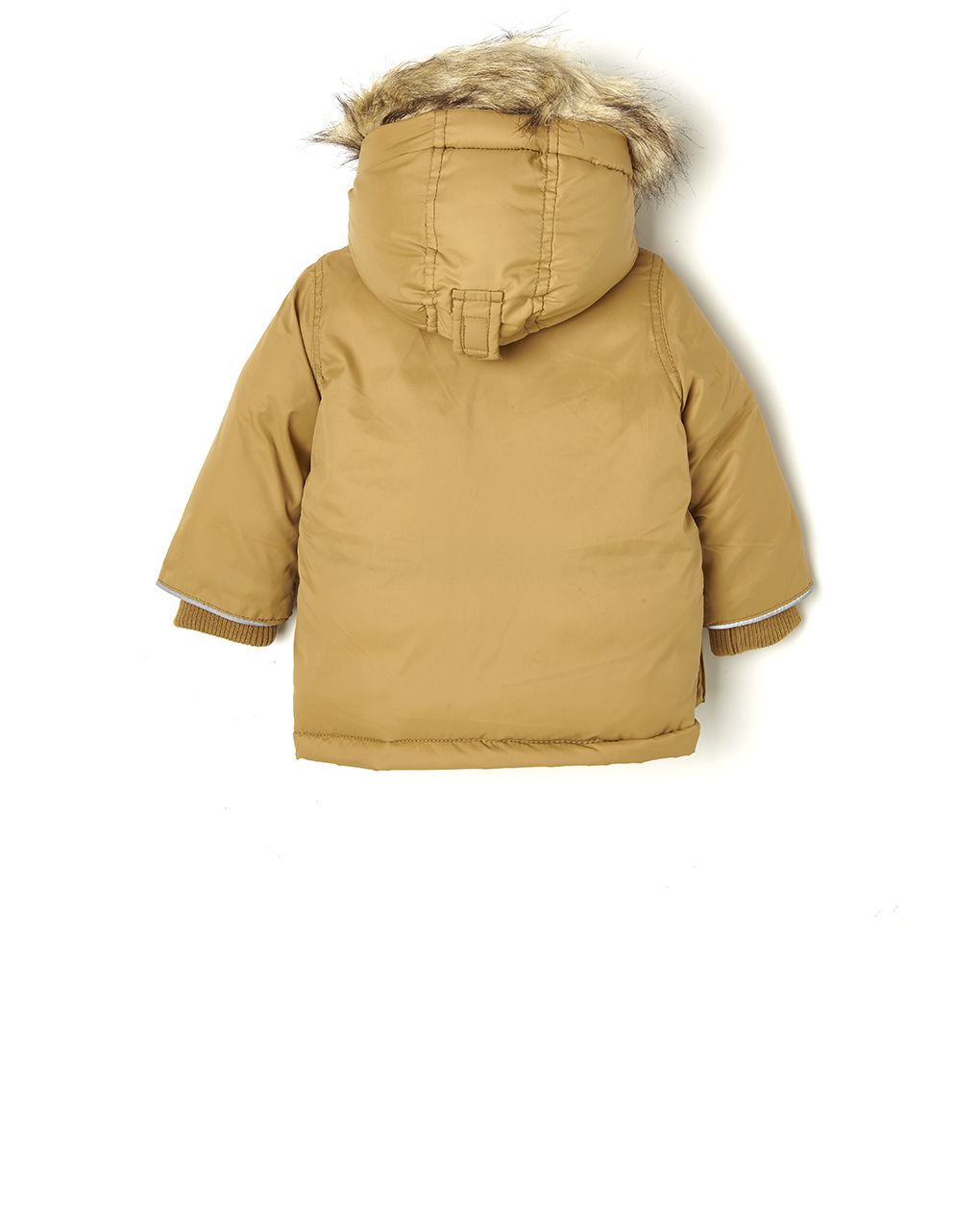 μπουφάν μακρύ καφέ με κουκούλα για αγόρι - Prénatal