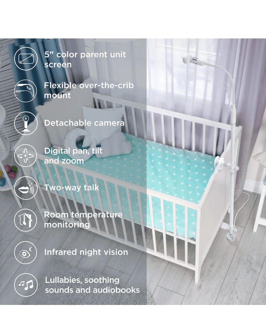 Motorola ενδοεπικοινωνία με έγχρωμη οθόνη 5" vm-65x με βραχίονα κάμερας - Motorola