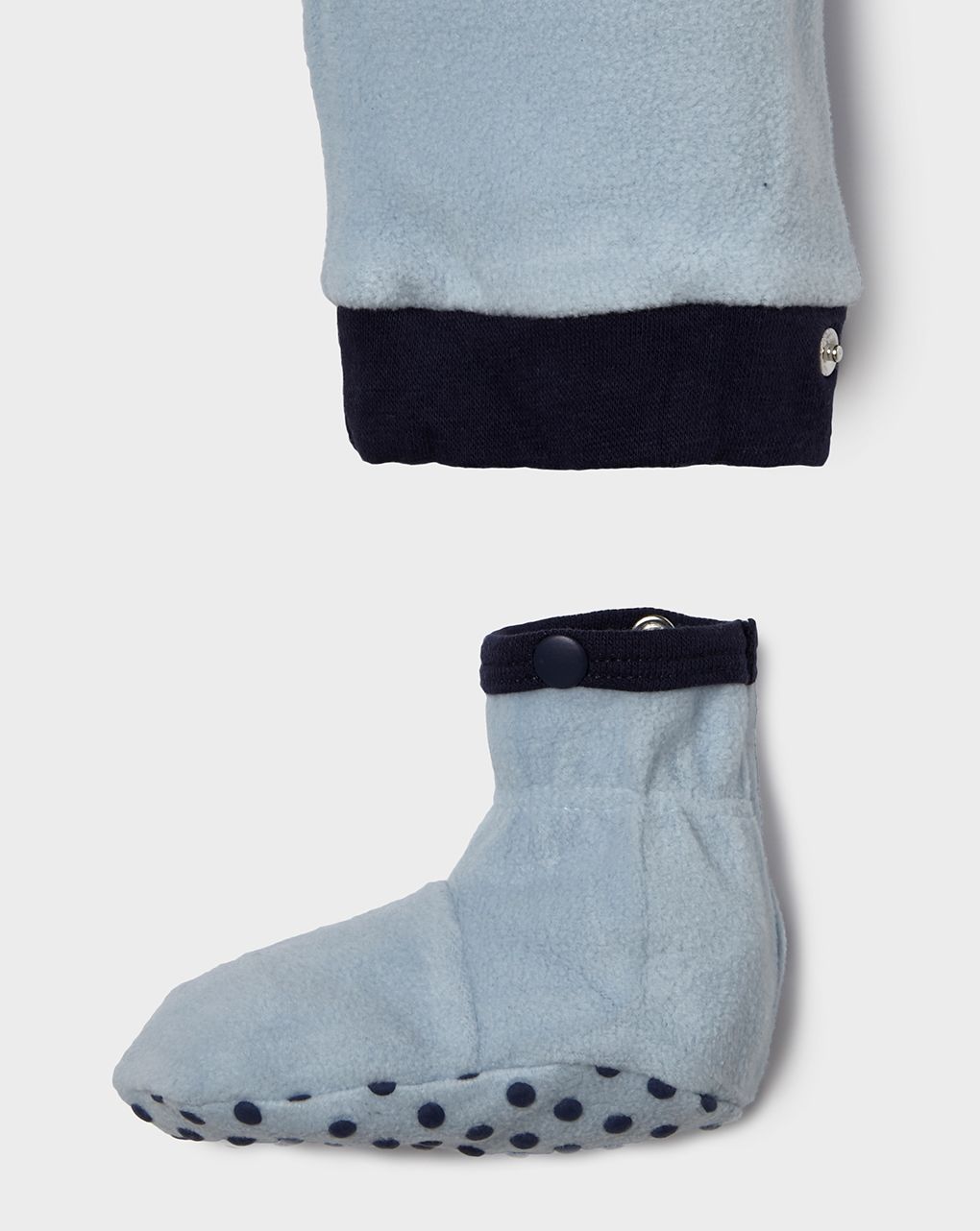 πιτζαμάκι fleece γαλάζιο για αγόρι με ζωάκια - Prénatal