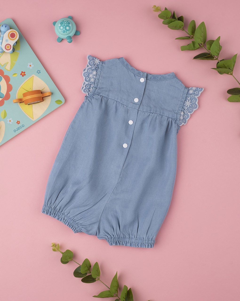 βρεφικό φορμάκι κοντό lyocell για κορίτσι - Prénatal