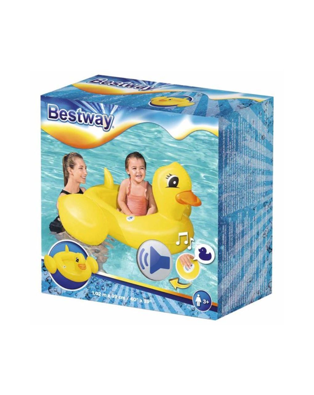 Bestway φουσκωτή βάρκα παπάκι 102x99cm - Bestway