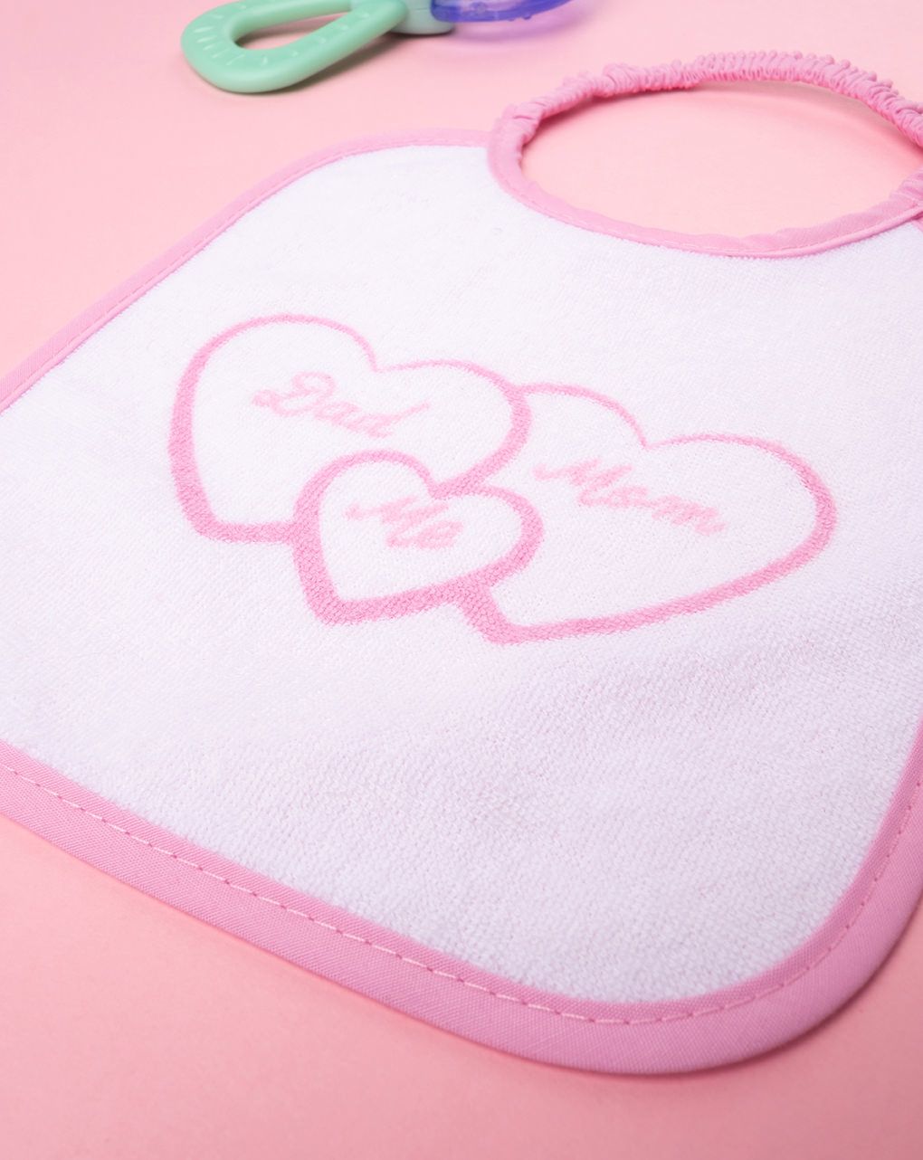 βρεφική σαλιάρα πετσετέ ''οικογένεια'' για κορίτσι - Prénatal