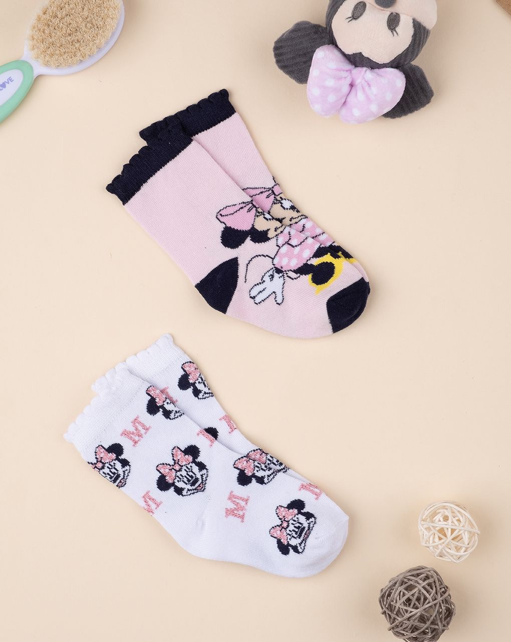 βρεφικά καλτσάκια με τη minnie πακέτο x2 τμχ για κορίτσι - Prénatal