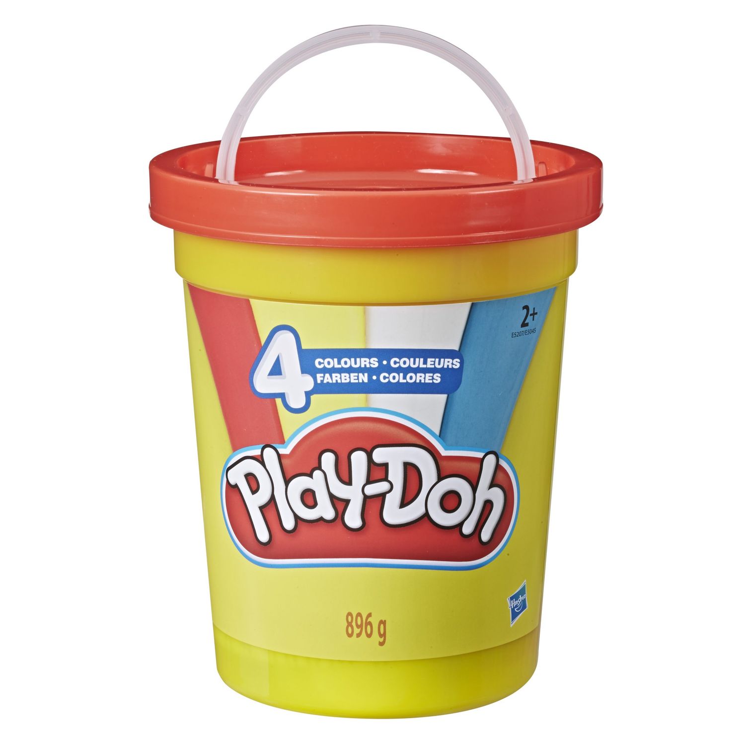 Play-doh classic colors tub με 4 κλασικά χρώματα - κόκκινο, μπλε, κίτρινο και λευκό e5045  e5045eu40 - Play-Doh