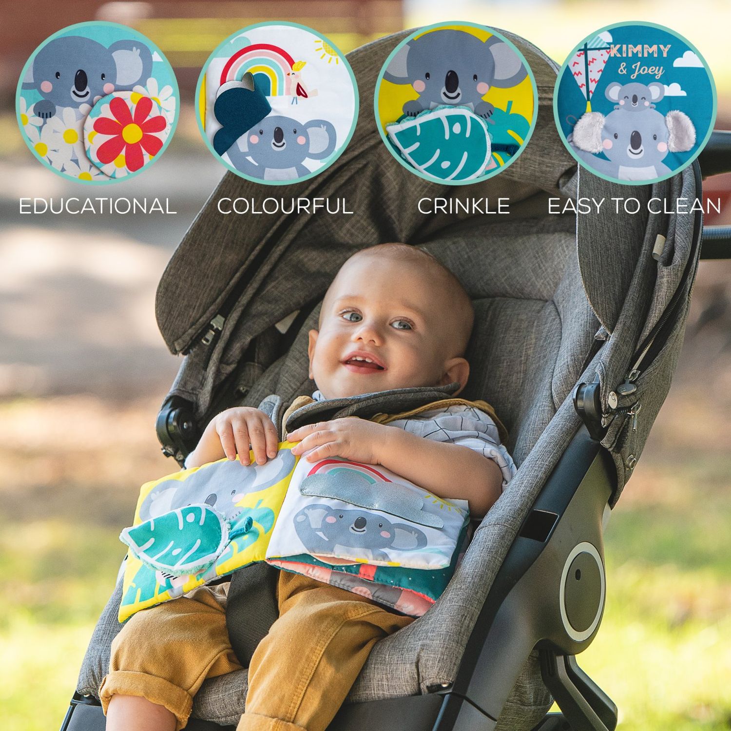 Taf toys εκπαιδευτικό βιβλιαράκι where is joey t-12595 - Taf-toys