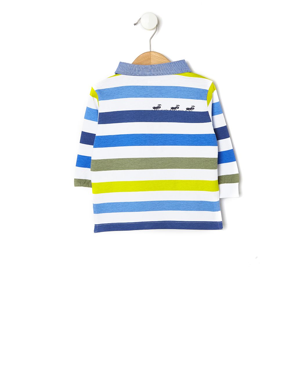 μπλούζα μακρυμάνικη πόλο ριγέ πολύχρωμη για αγόρι - Prénatal