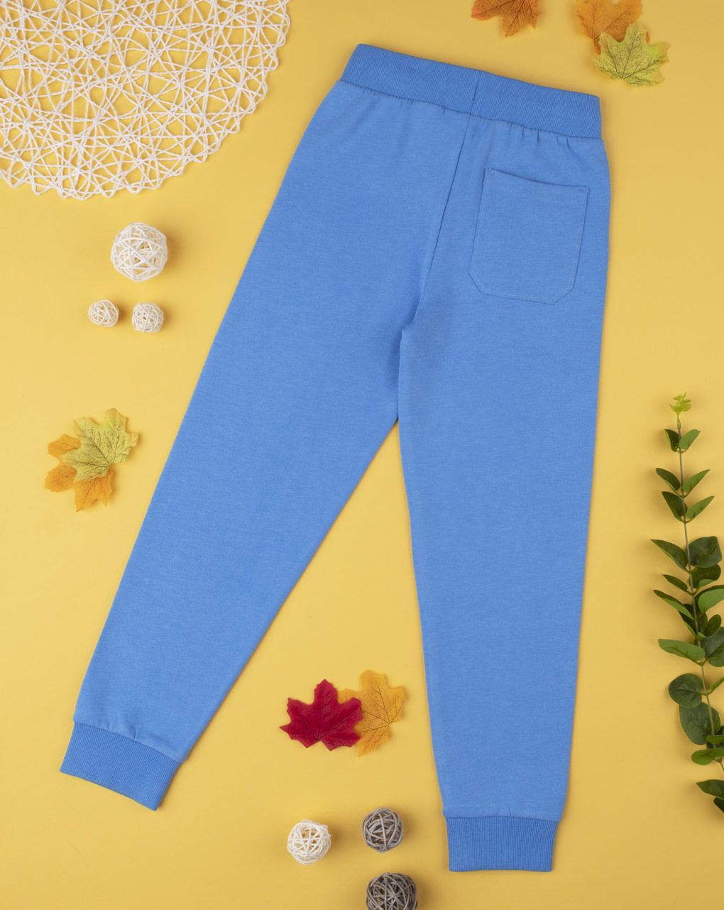 παντελόνι φόρμας βαμβακερό γαλάζιο για αγόρι - Prénatal