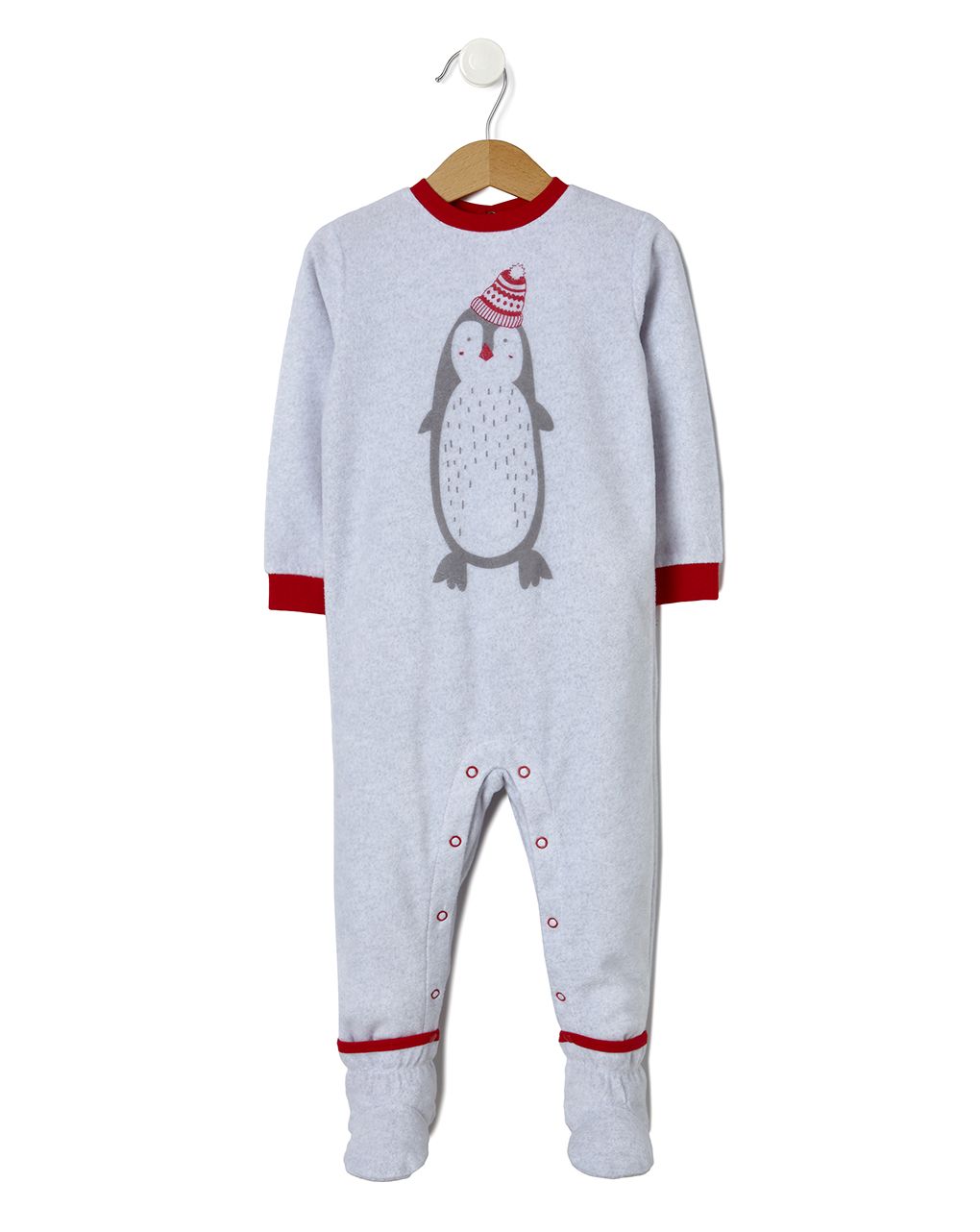 πιτζάμα φλις baby με πινγκουίνο unisex - Prénatal