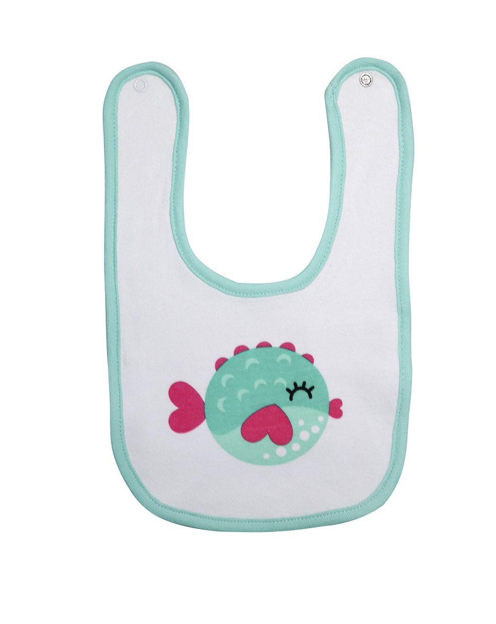 σαλιάρα βαμβακερή με ψαράκι unisex - Prénatal