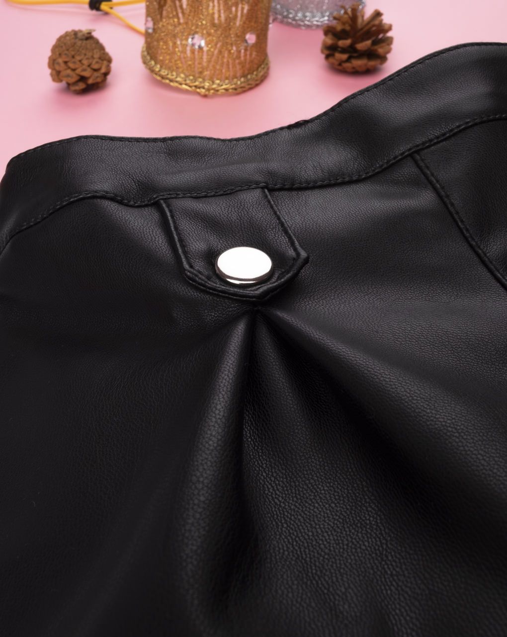 σορτς δερματίνη μαύρο για κορίτσι 676711 - Prénatal