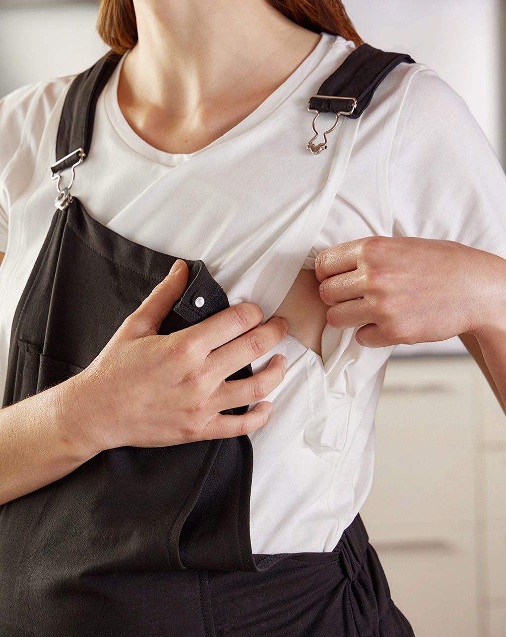 γυναικεία σαλοπέτα με t-shirt εγκυμοσύνης/θηλασμού - Prénatal