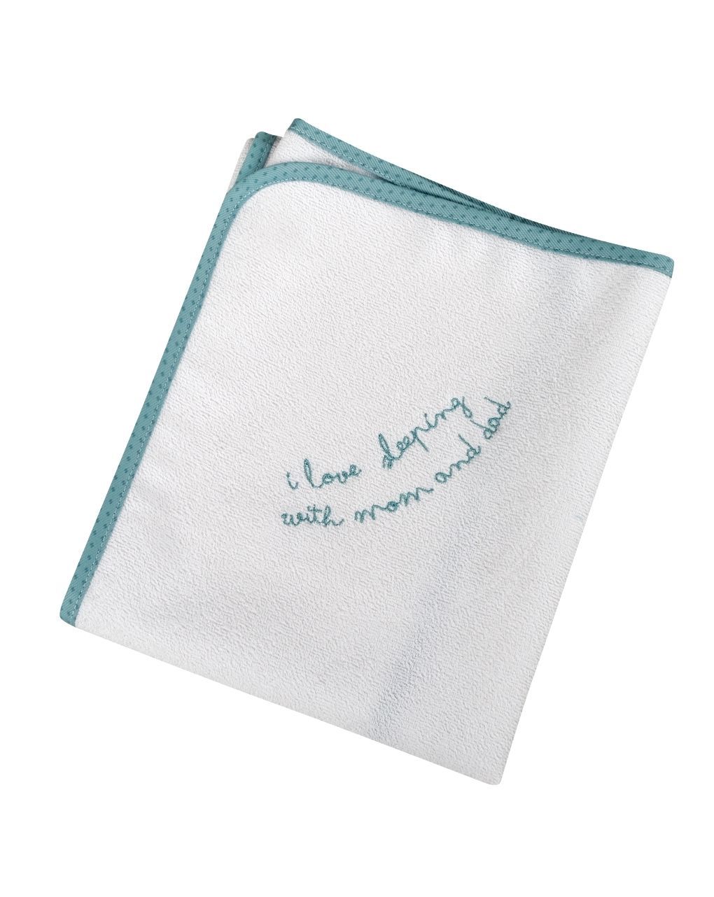 ο κόσμος του μωρού παχύ σελτεδάκι μέντα mom and dad πλαστικοποιημένο πετσετέ 60x80 cm - ο κόσμος του μωρού