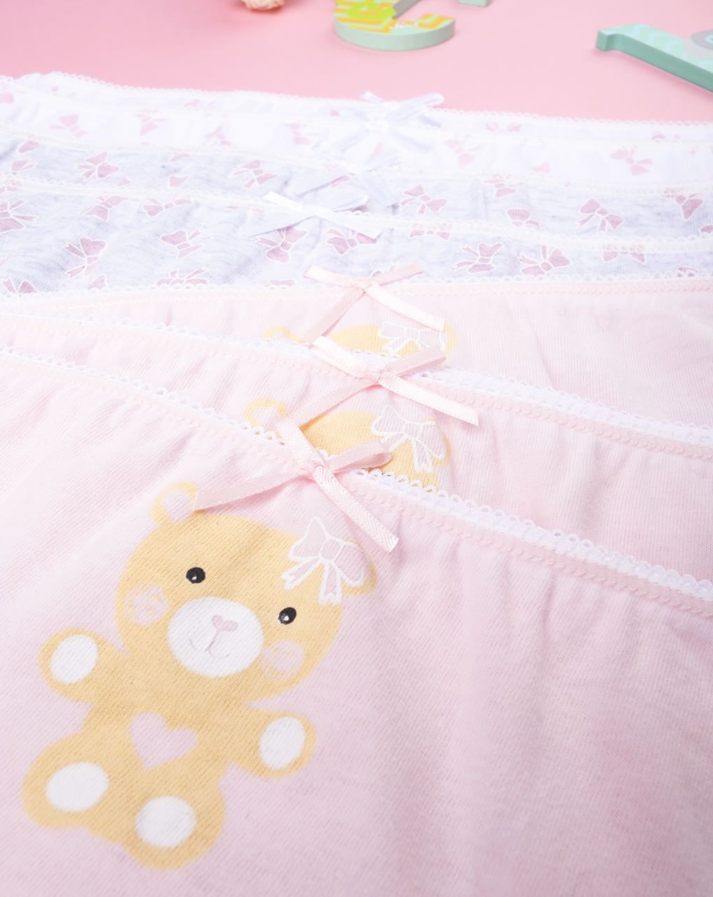 παιδικά βρακάκια πακέτο x7 τμχ για κορίτσι - Prénatal