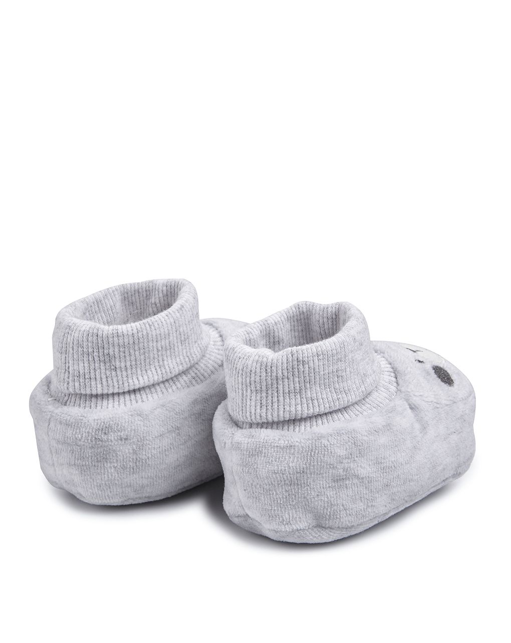 βρεφικά παπουτσάκια αγκαλιάς σενίλ με αρκουδάκι για αγόρι - Prénatal