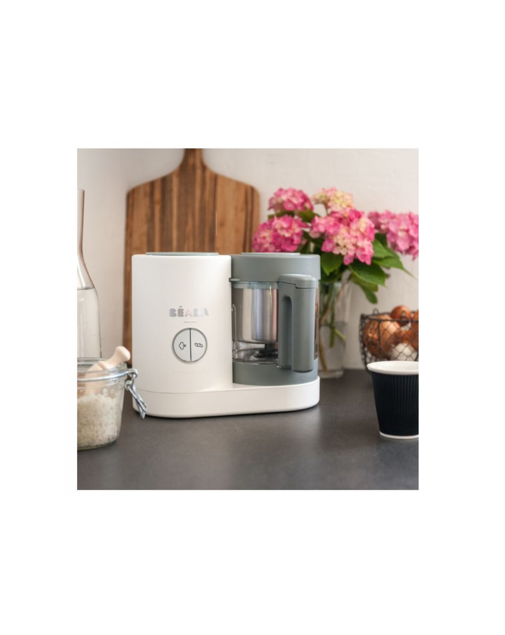 Beaba ρομπότ κουζίνας baby cook neo 4 σε 1 white grey - Béaba