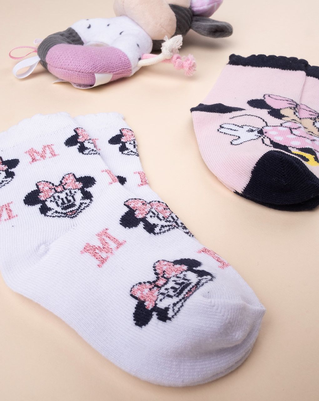 βρεφικά καλτσάκια με τη minnie πακέτο x2 τμχ για κορίτσι - Prénatal