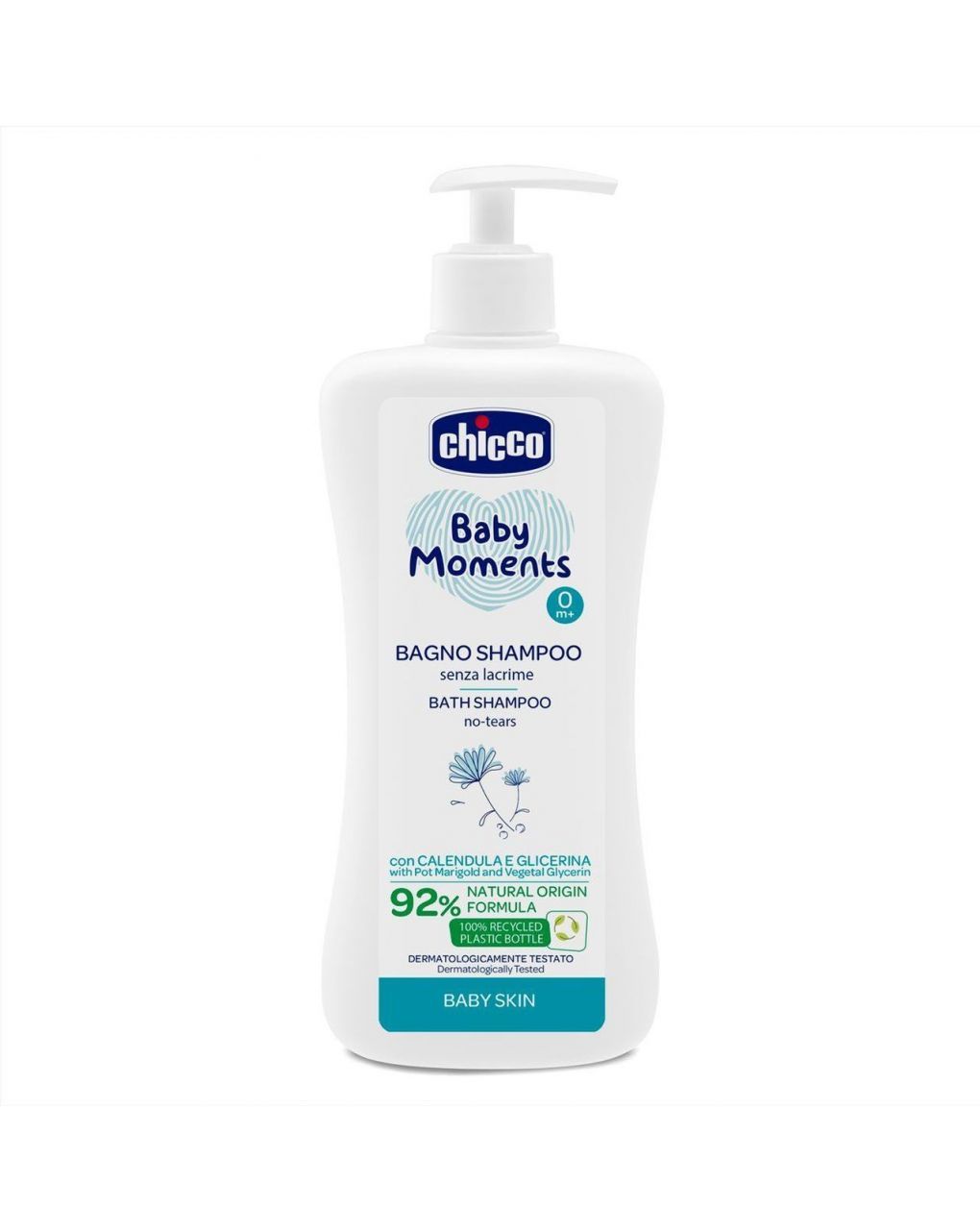 Chicco αφρόλουτρο-σαμπουάν baby moments 500ml l40-10591-80