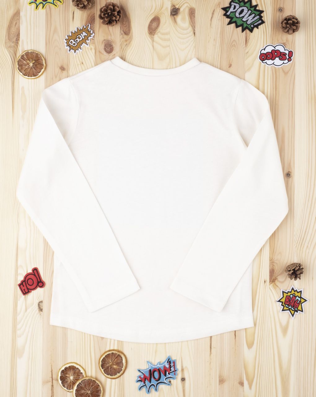 μπλούζα μακρυμάνικη "avengers" εκρού για  αγόρι - Prénatal