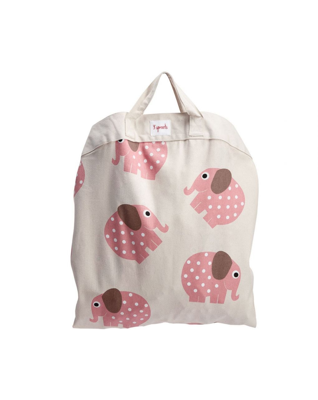 3 sprouts στρώμα παιχνιδιού & τσάντα 2 σε 1 elephant - 3 sprouts