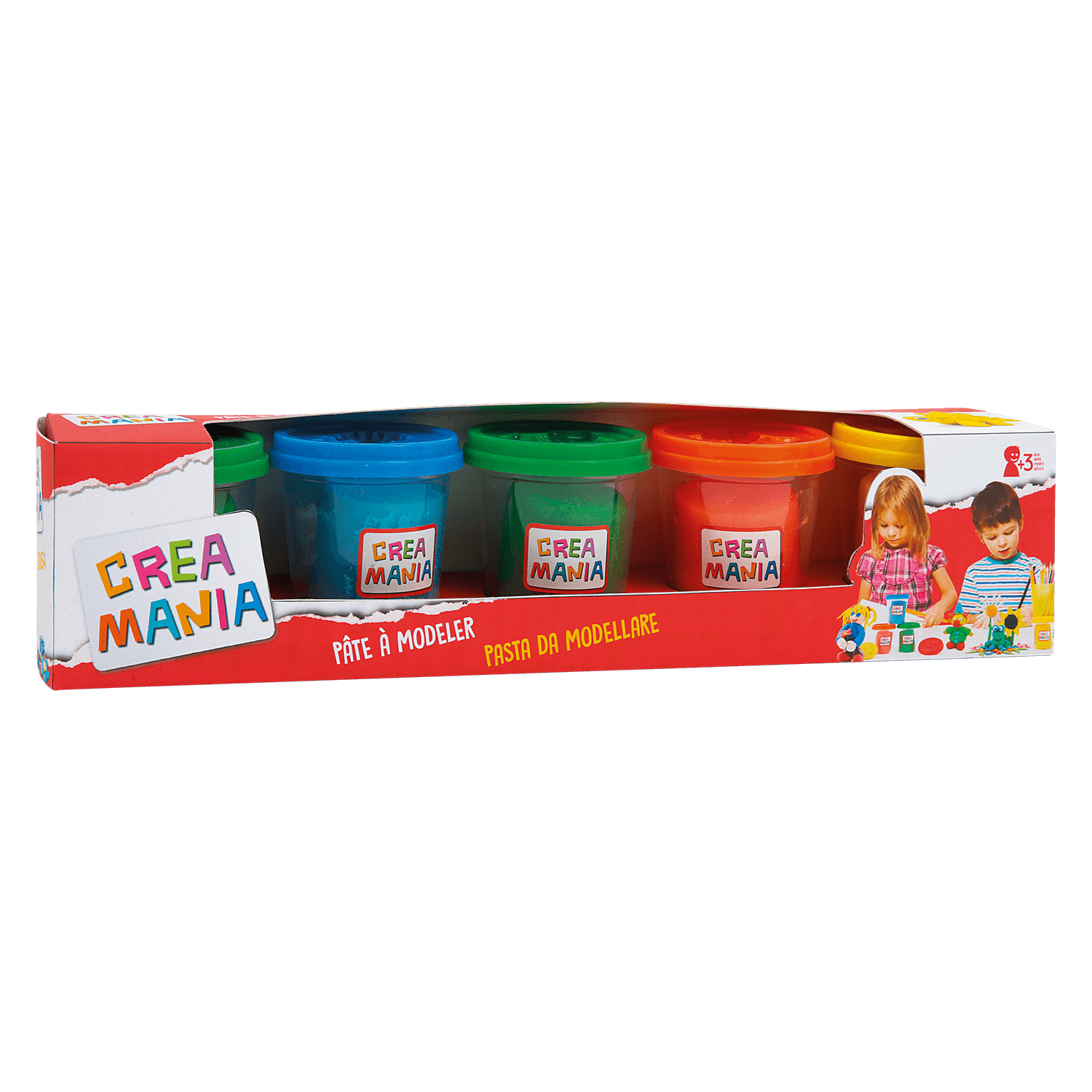 Creamania 5 bαζάκια πλαστελίνης - CreaManía