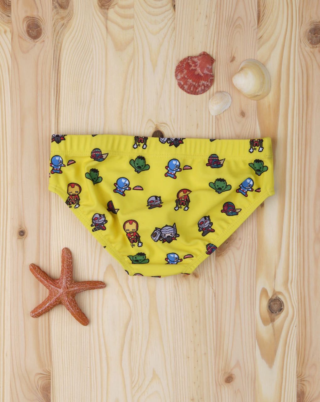 μαγιό σλιπ κίτρινο avengers για αγόρι - Prénatal