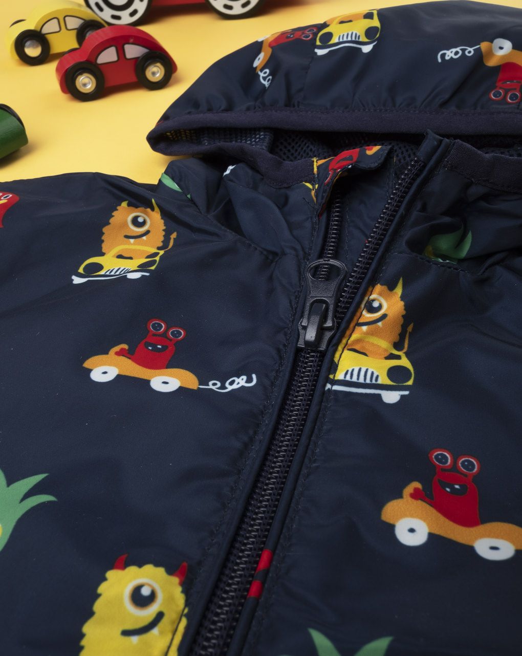 μπουφάν αντιανεμικό μπλε με εξωγήινους για αγόρι - Prénatal