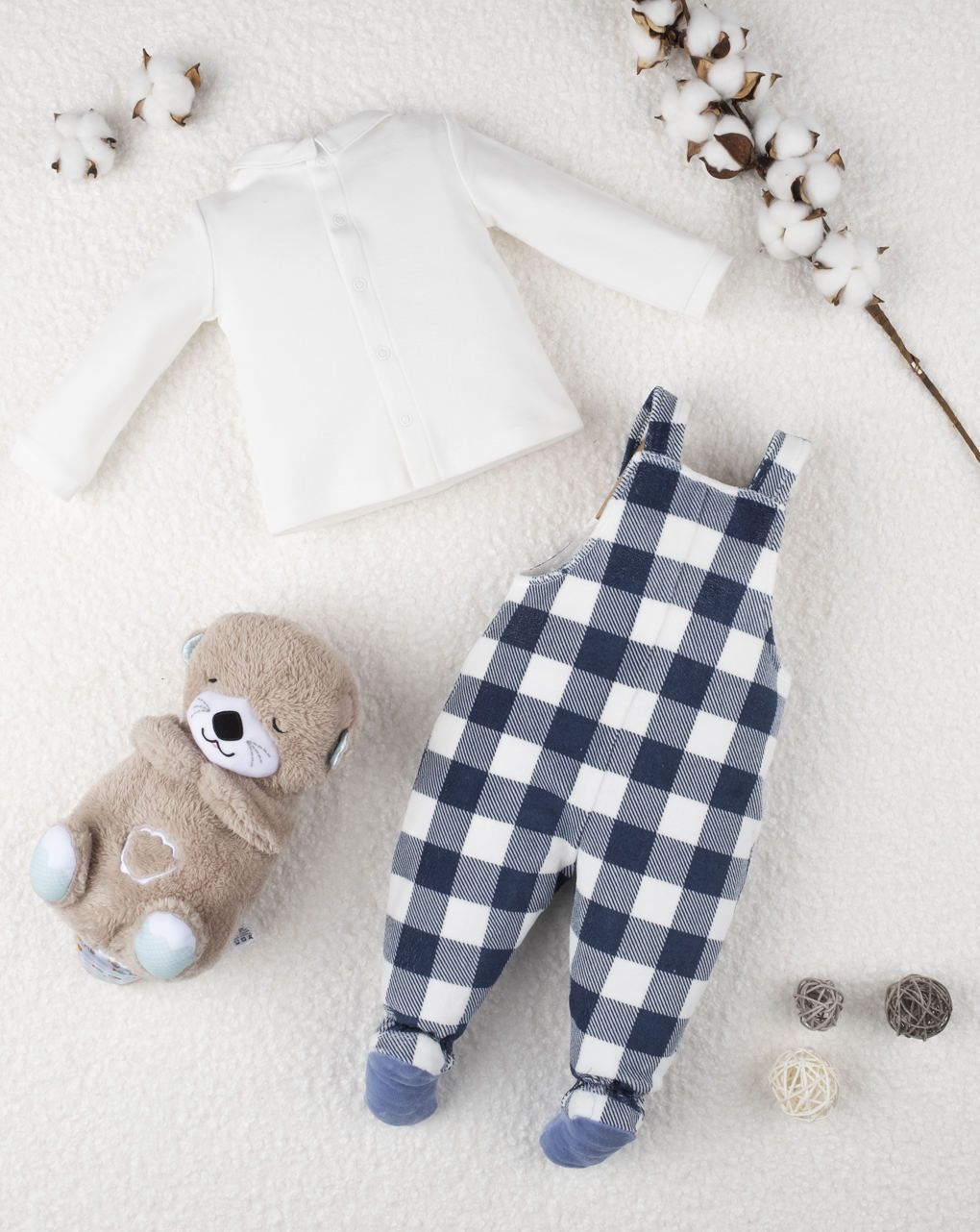 σετ φορμάκι & μπλουζάκι  με αρκουδάκι για αγόρι - Prénatal