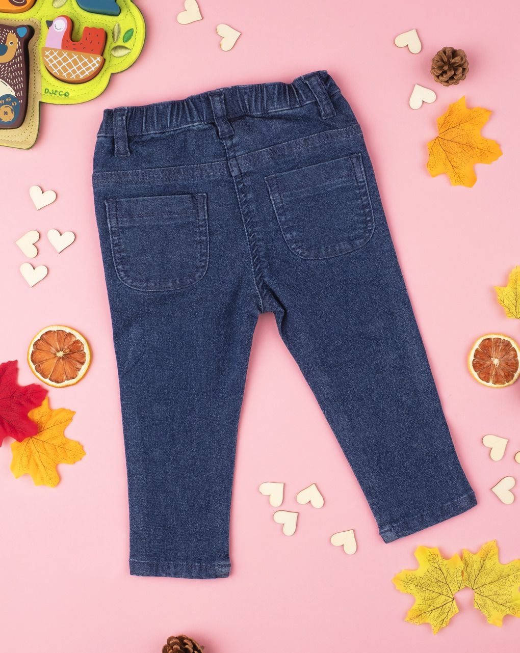 παντελόνι denim με καρδούλες για κορίτσι - Prénatal