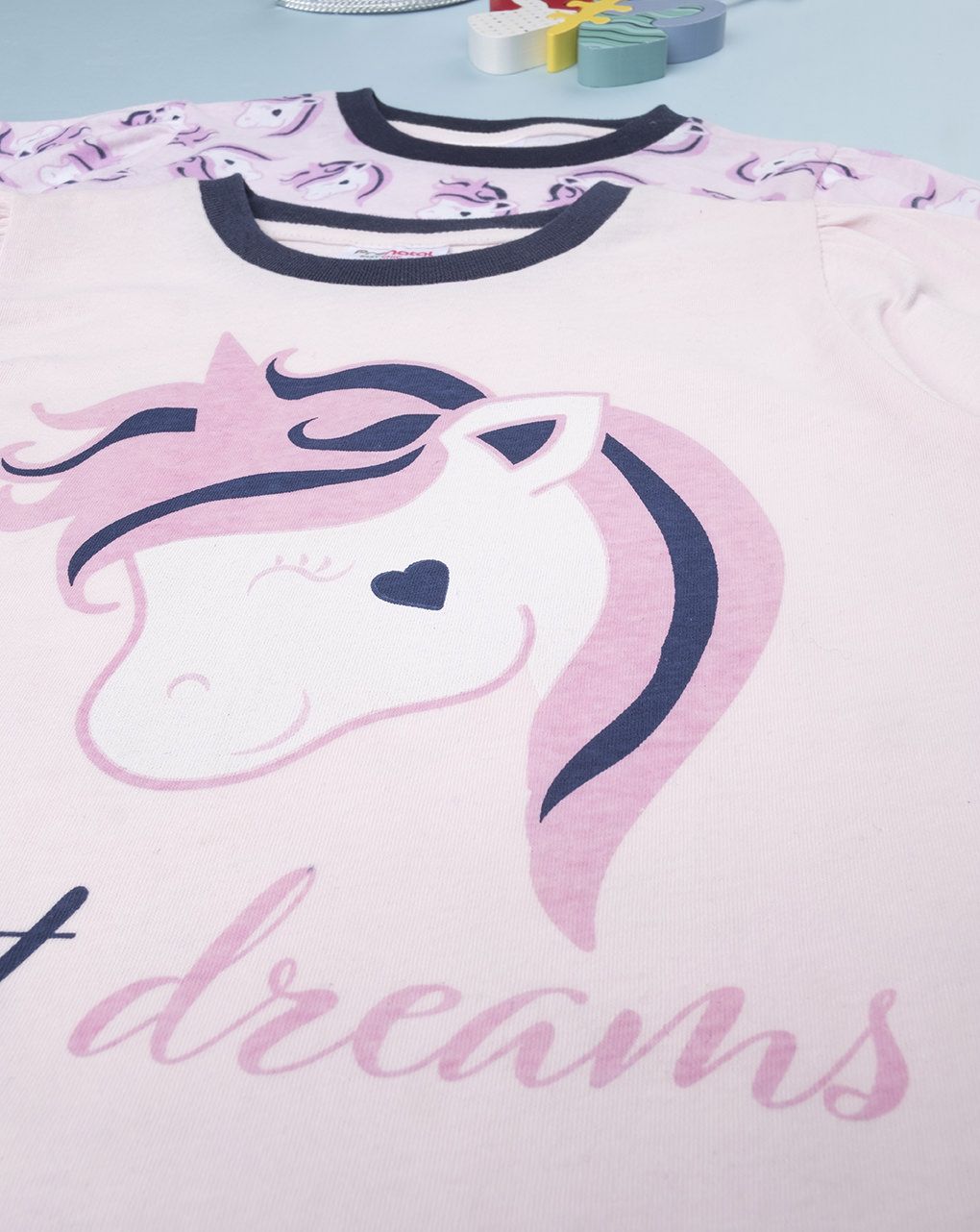 πιτζάμες πακέτο x2 τμχ με μονόκερους για κορίτσι - Prénatal