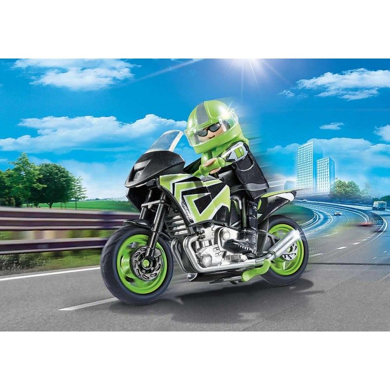 Playmobil μοτοσυκλέτα παντός εδάφους με αναβάτη 70204 - Playmobil, Playmobil City Life