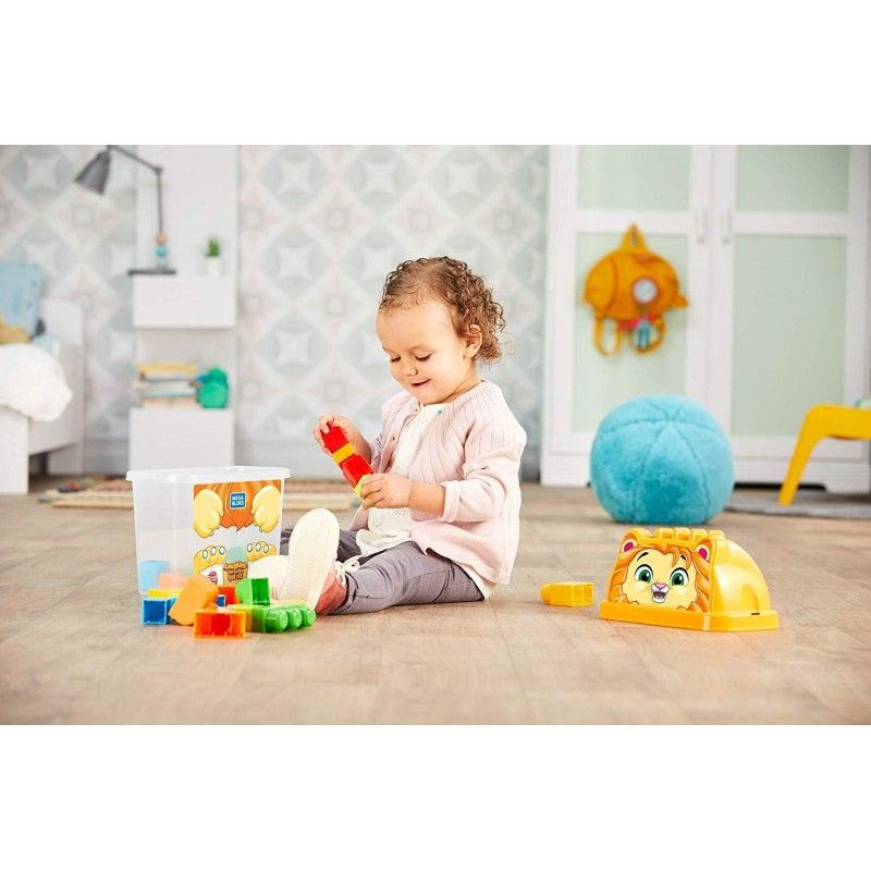 Mega bloks laughing lion τουβλάκια σε κουτί 25 τμχ - λιονταράκι gct46 / gfm26 - Mega bloks