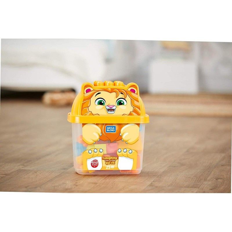 Mega bloks laughing lion τουβλάκια σε κουτί 25 τμχ - λιονταράκι gct46 / gfm26 - Mega bloks