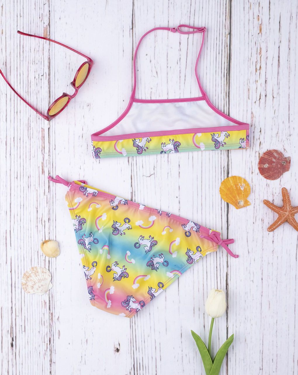 παιδικό μαγιό μπικίνο με μονόκερους για κορίτσι - Prénatal