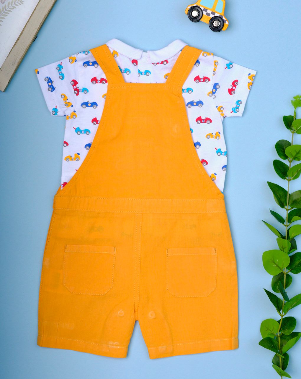 σετ σαλοπέτα κοντή από ποπλίνα και t-shirt winner για αγόρι - Prénatal