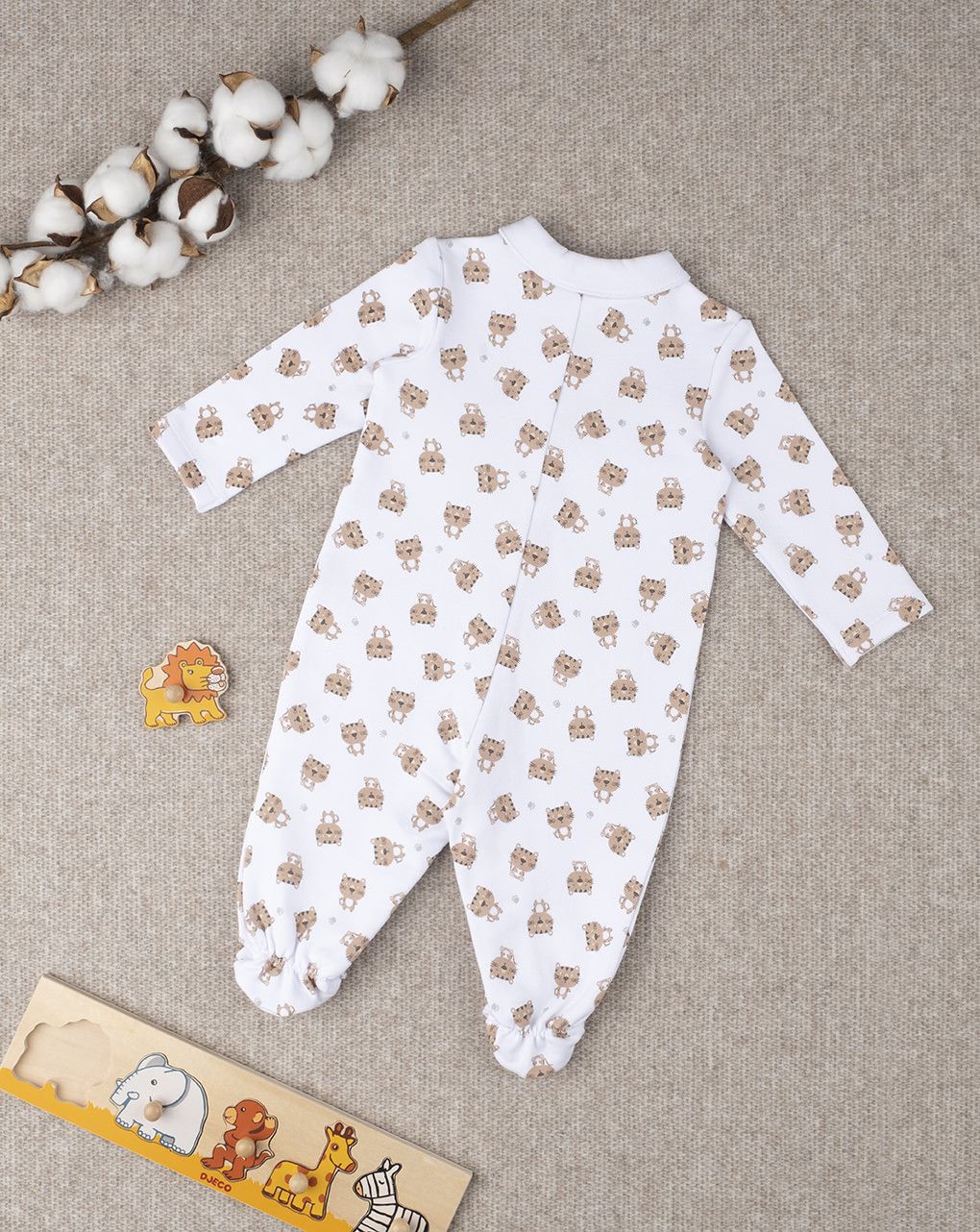 βρεφικό φορμάκι με στάμπες τίγρεις για αγόρι - Prénatal